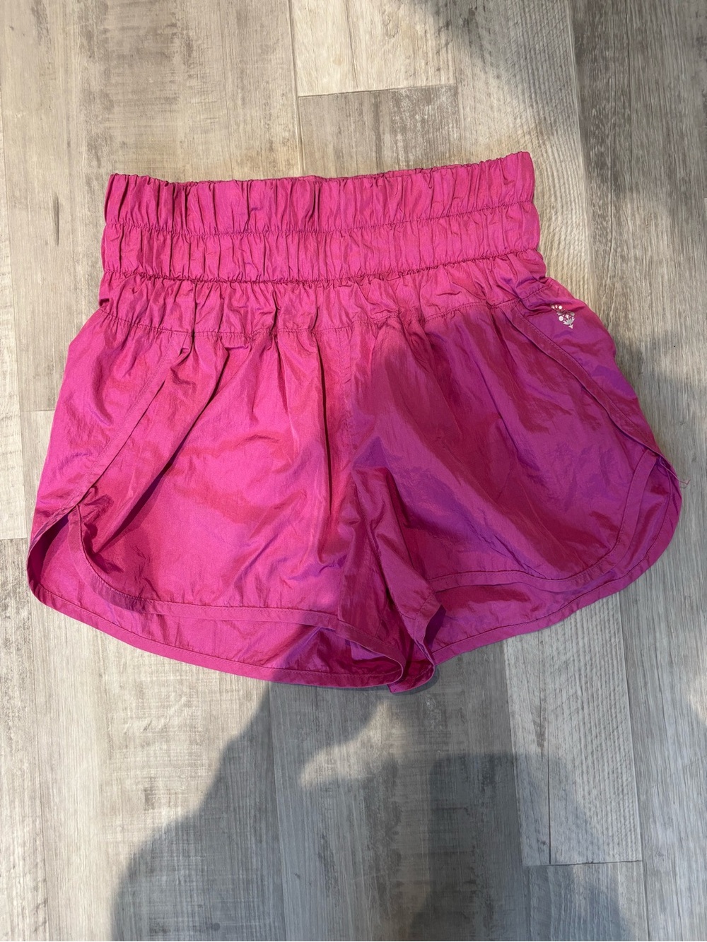 Free People Fuchsia “The‎ Way Home” Ultra High Waisted Pull on Shorts